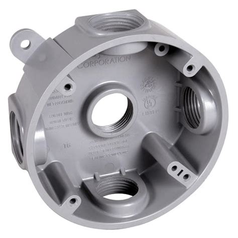 surface mount junction round box 4 1 2 inch|shallow surface mount outlet box.